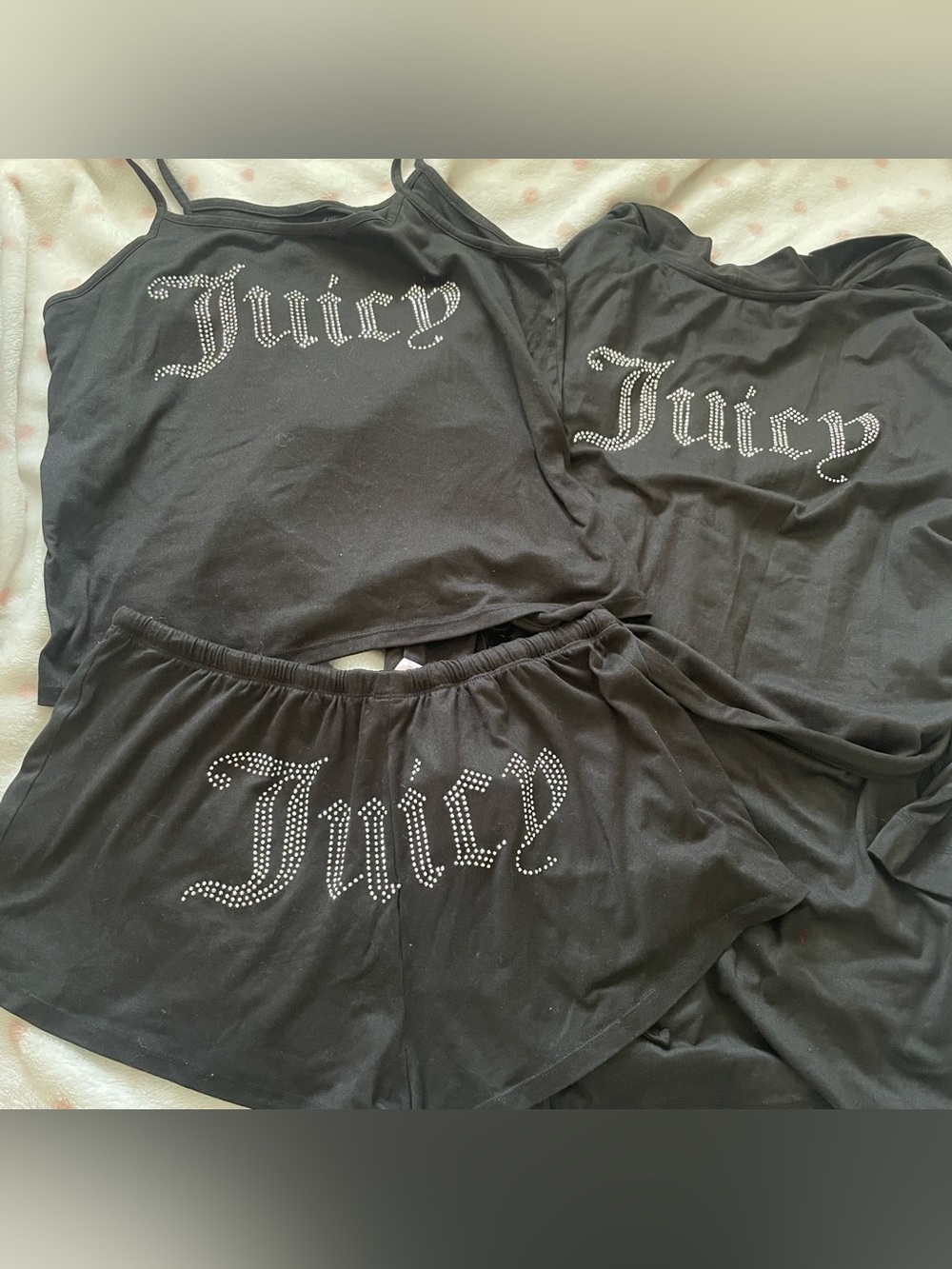 juicy couture 3 piece sleep set💝